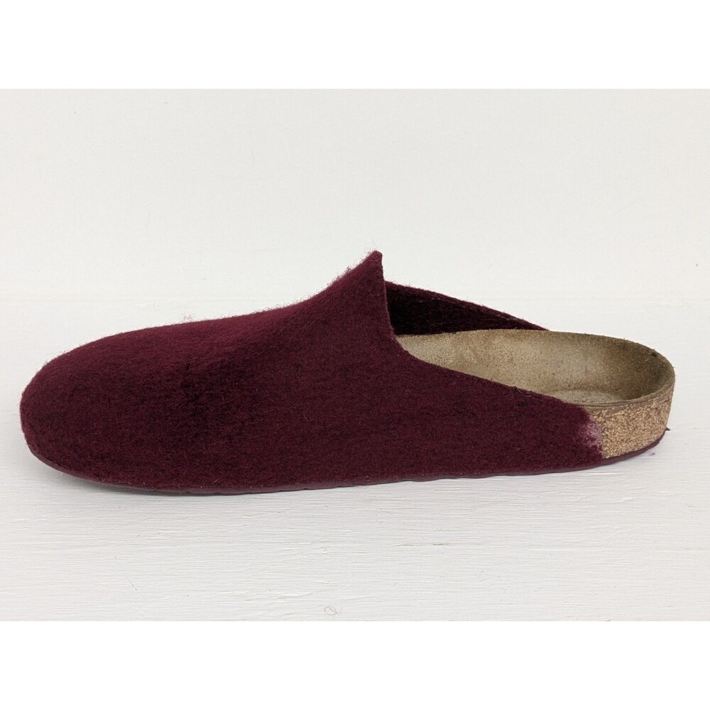Birkenstock Amsterdam Felt Clog Burgundy Mens Size 40 EU 10 US - Picture 4 of 10